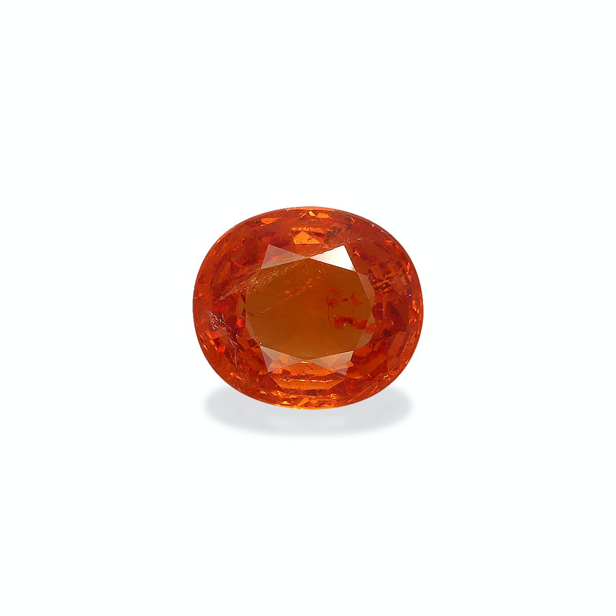 Spessartite Oval Fine Step Cut Orange