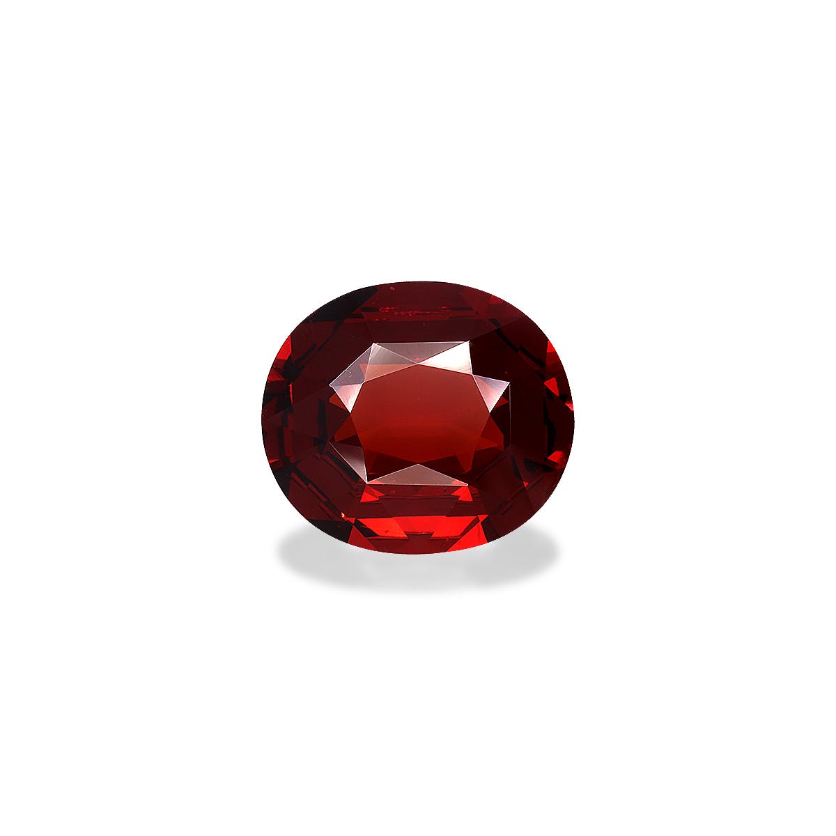 Spessartite Oval Fine Step Cut Red