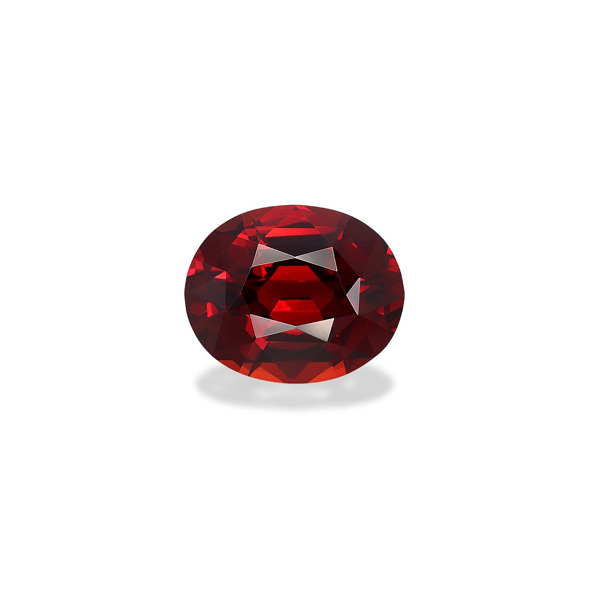 Spessartite Oval Fine Step Cut Red