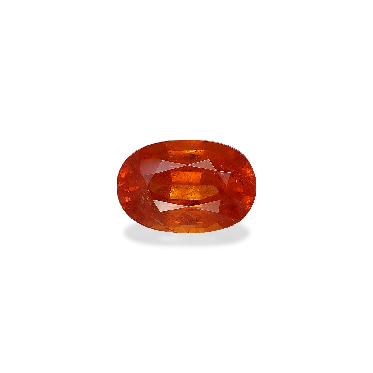 Spessartite Oval Fine Step Cut Mandarin Orange