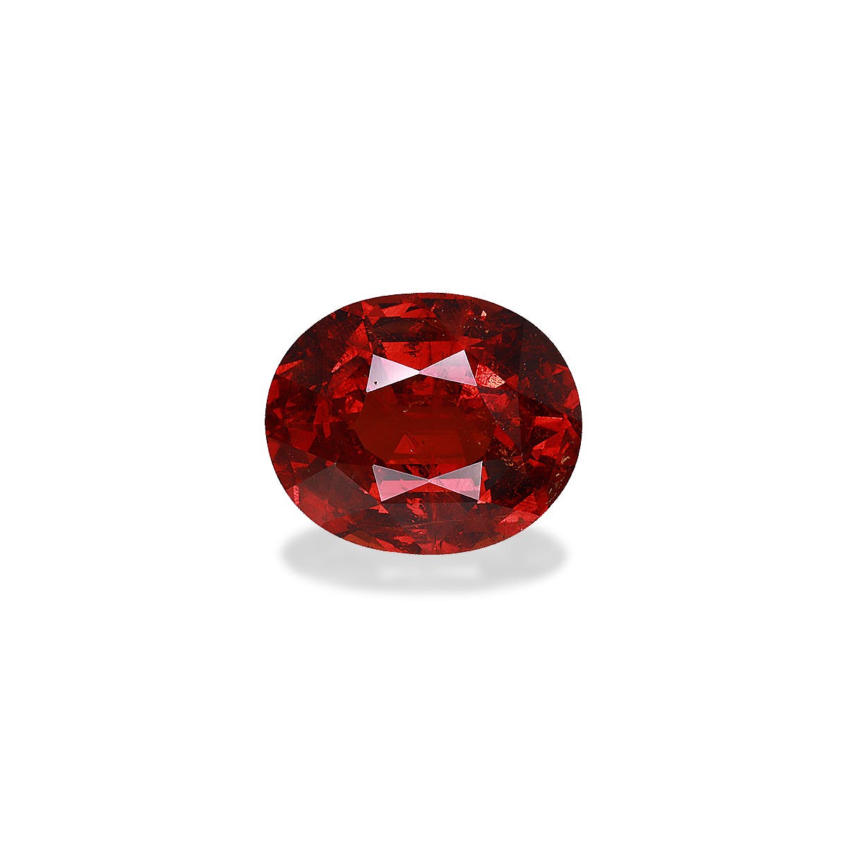 Spessartite Oval Fine Step Cut Red