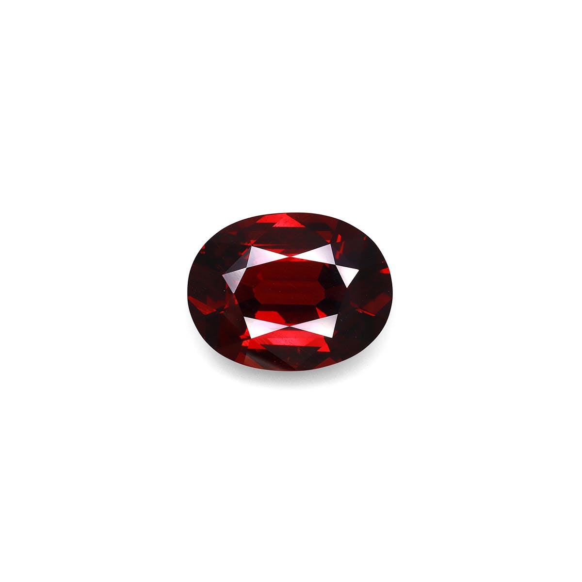 Spessartite Oval Fine Step Cut Blood Red