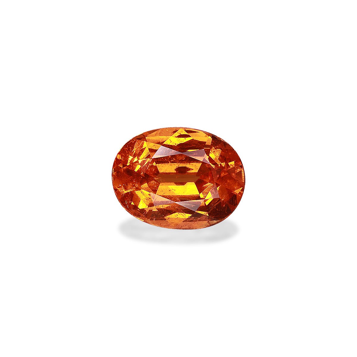 Spessartite Oval Fine Step Cut Orange