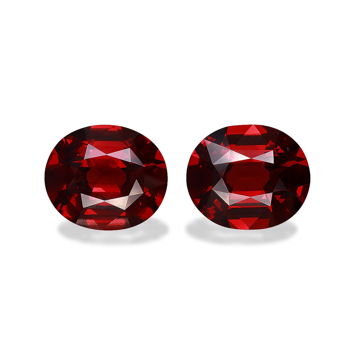 Spessartite Oval Fine Step Cut Red