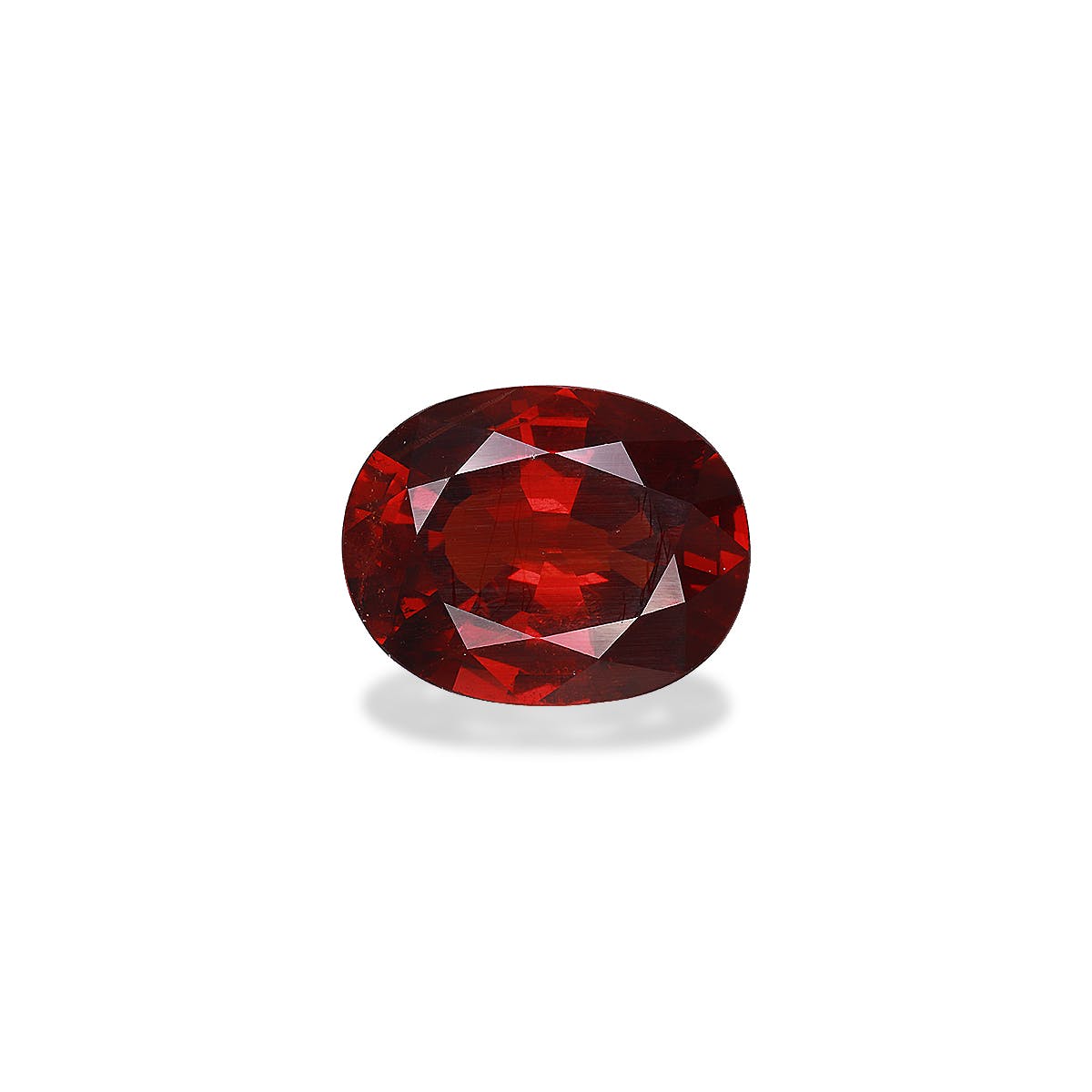 Spessartite Oval Fine Step Cut Scarlet Red