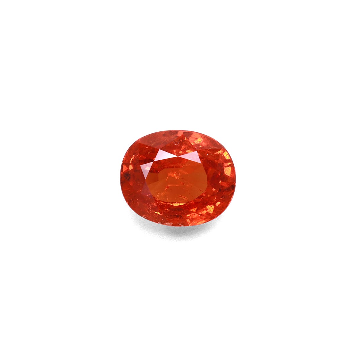 Spessartite Oval Fine Step Cut Fire Orange