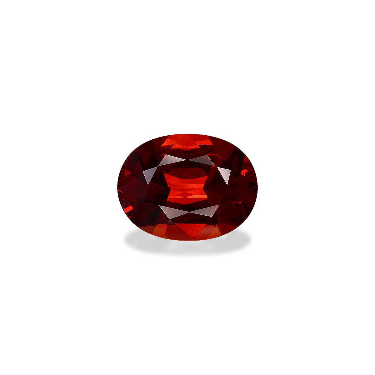 Spessartite Oval Fine Step Cut Red