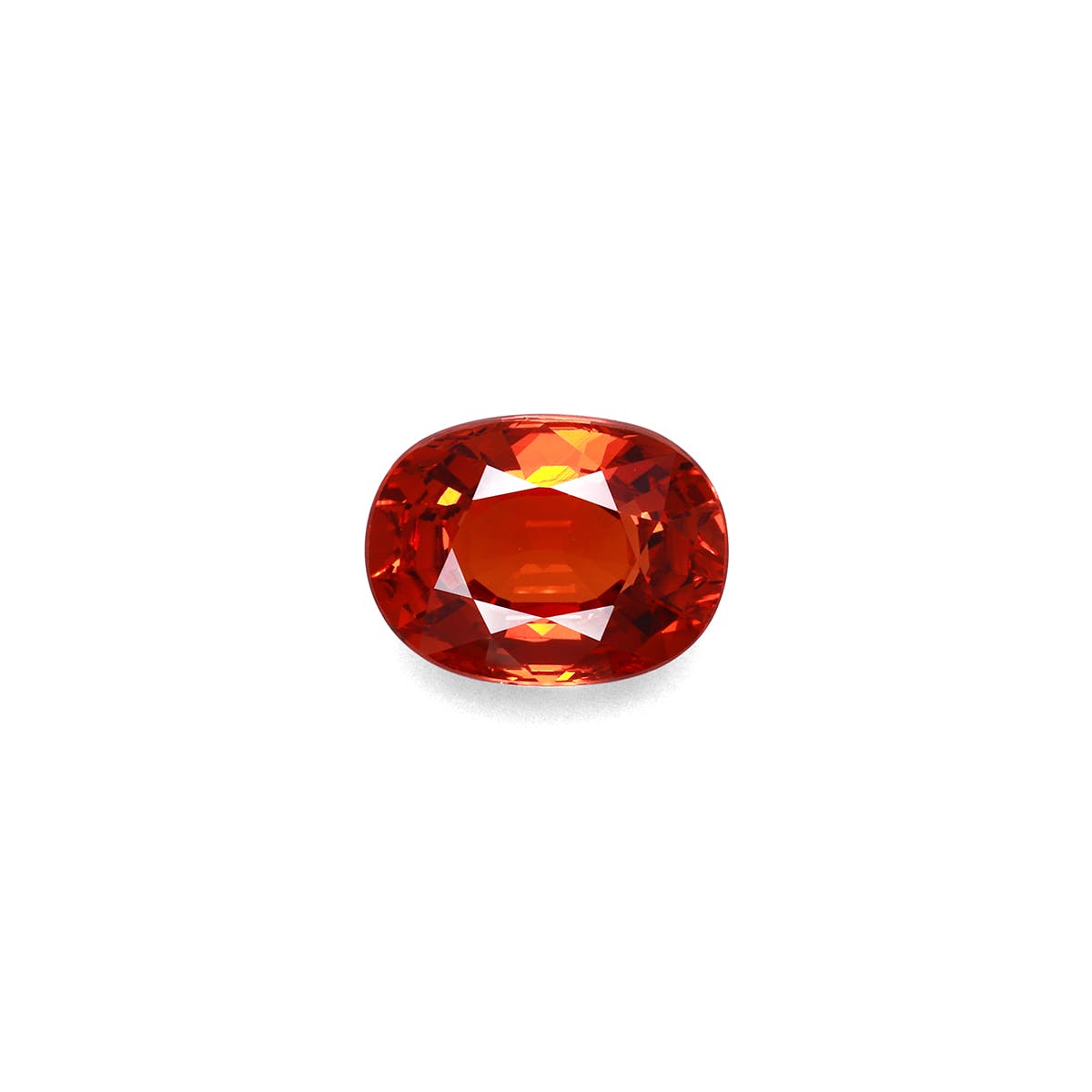 Spessartite Oval Fine Step Cut Fire Orange