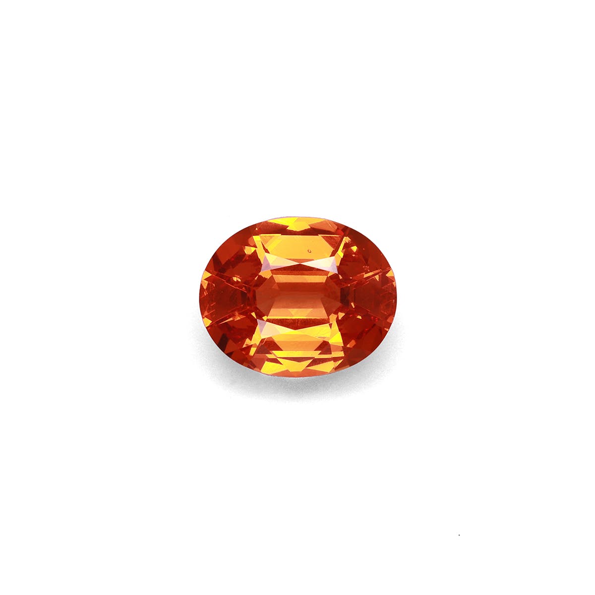 Spessartite Oval Fine Step Cut Orange