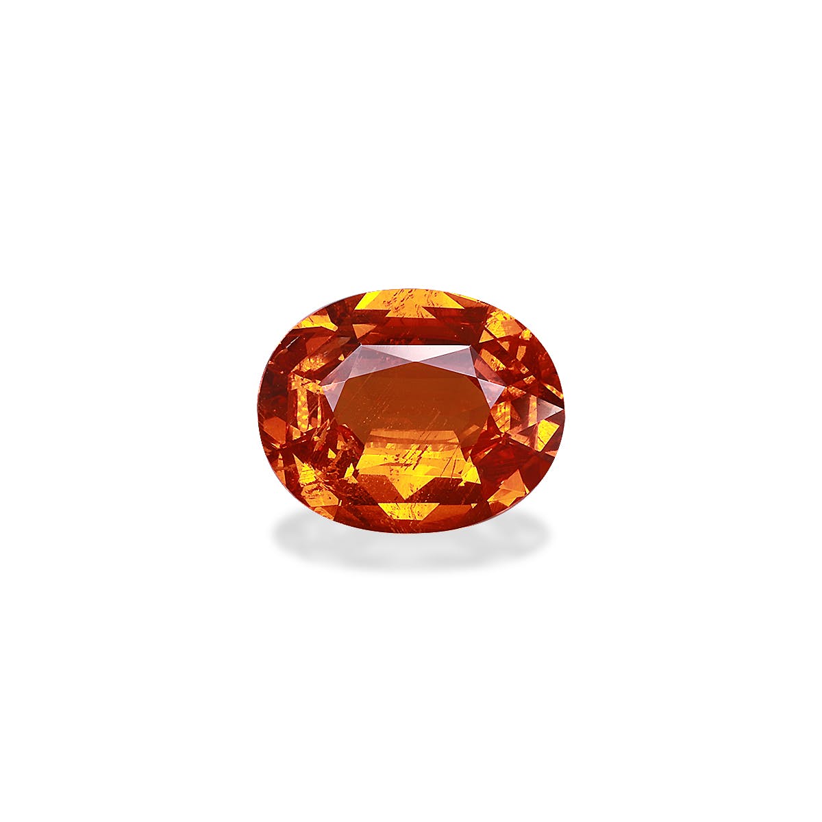 Spessartite Oval Fine Step Cut Mandarin Orange