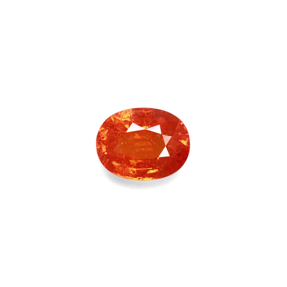 Spessartite Oval Fine Step Cut Orange