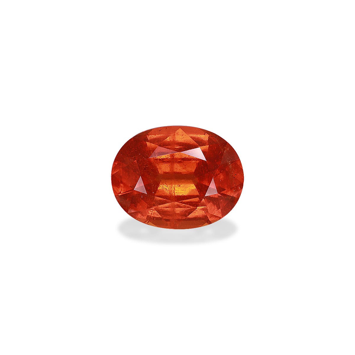 Spessartite Oval Fine Step Cut Orange