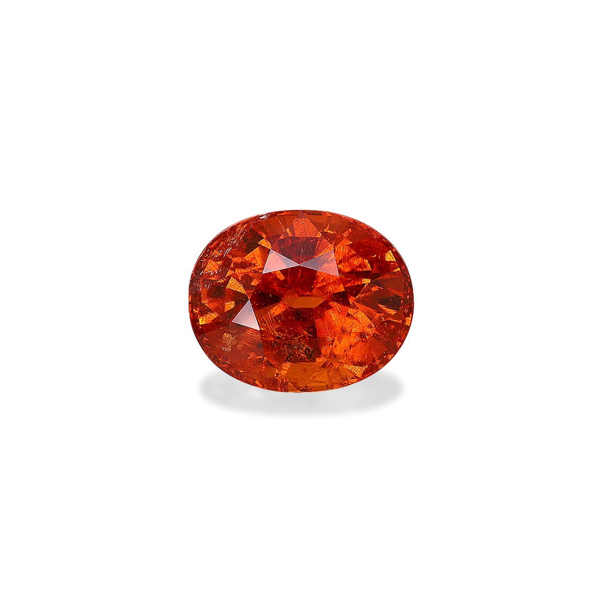 Spessartite Oval Fine Step Cut Mandarin Orange