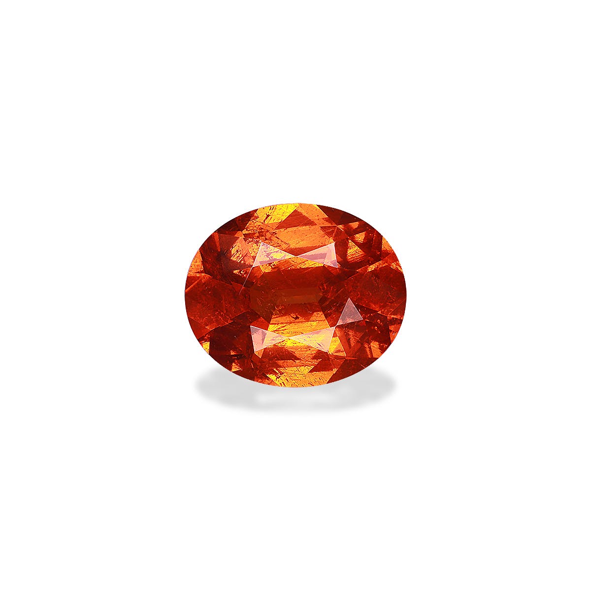 Spessartite Oval Fine Step Cut Mandarin Orange