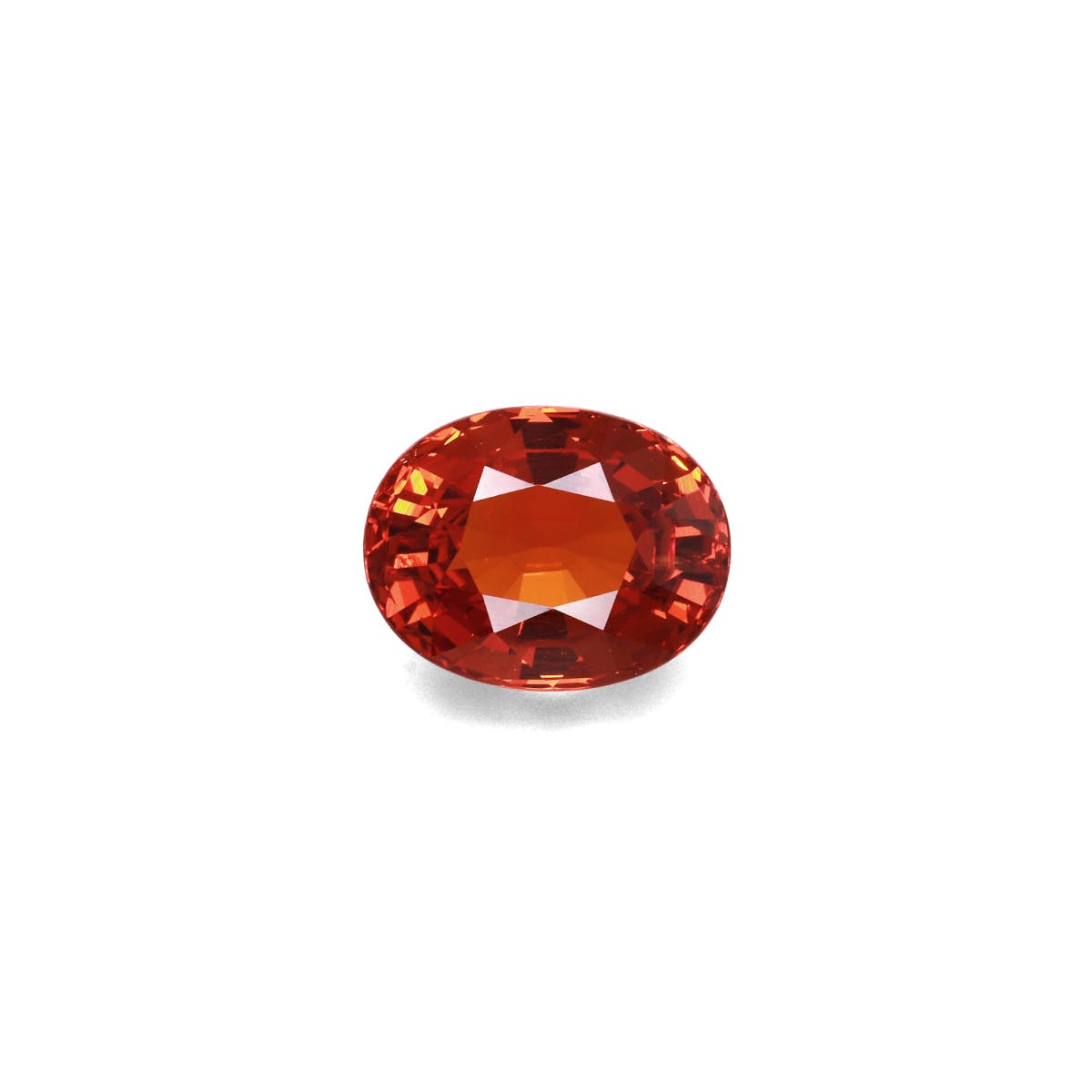 Spessartite Oval Fine Step Cut Fire Orange