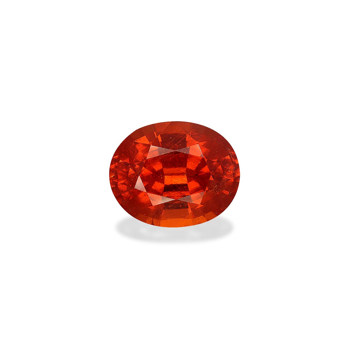 Spessartite Oval Fine Step Cut Mandarin Orange