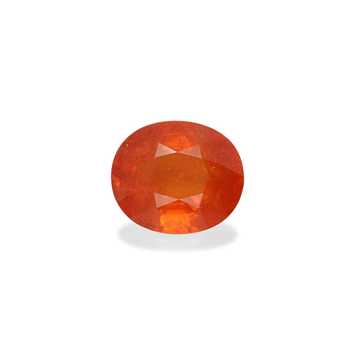 Spessartite Oval Fine Step Cut Mandarin Orange