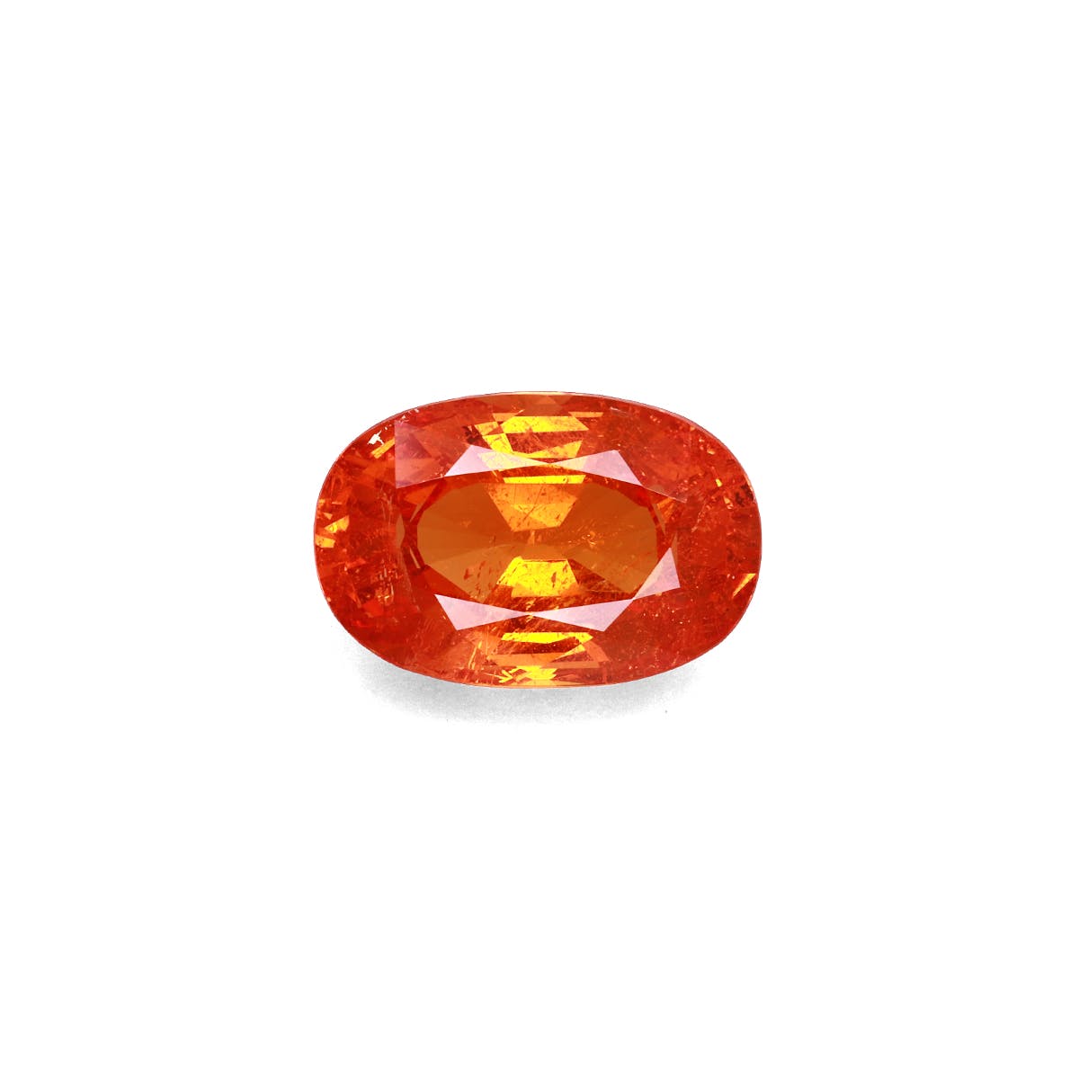 Spessartite Oval Fine Step Cut Orange