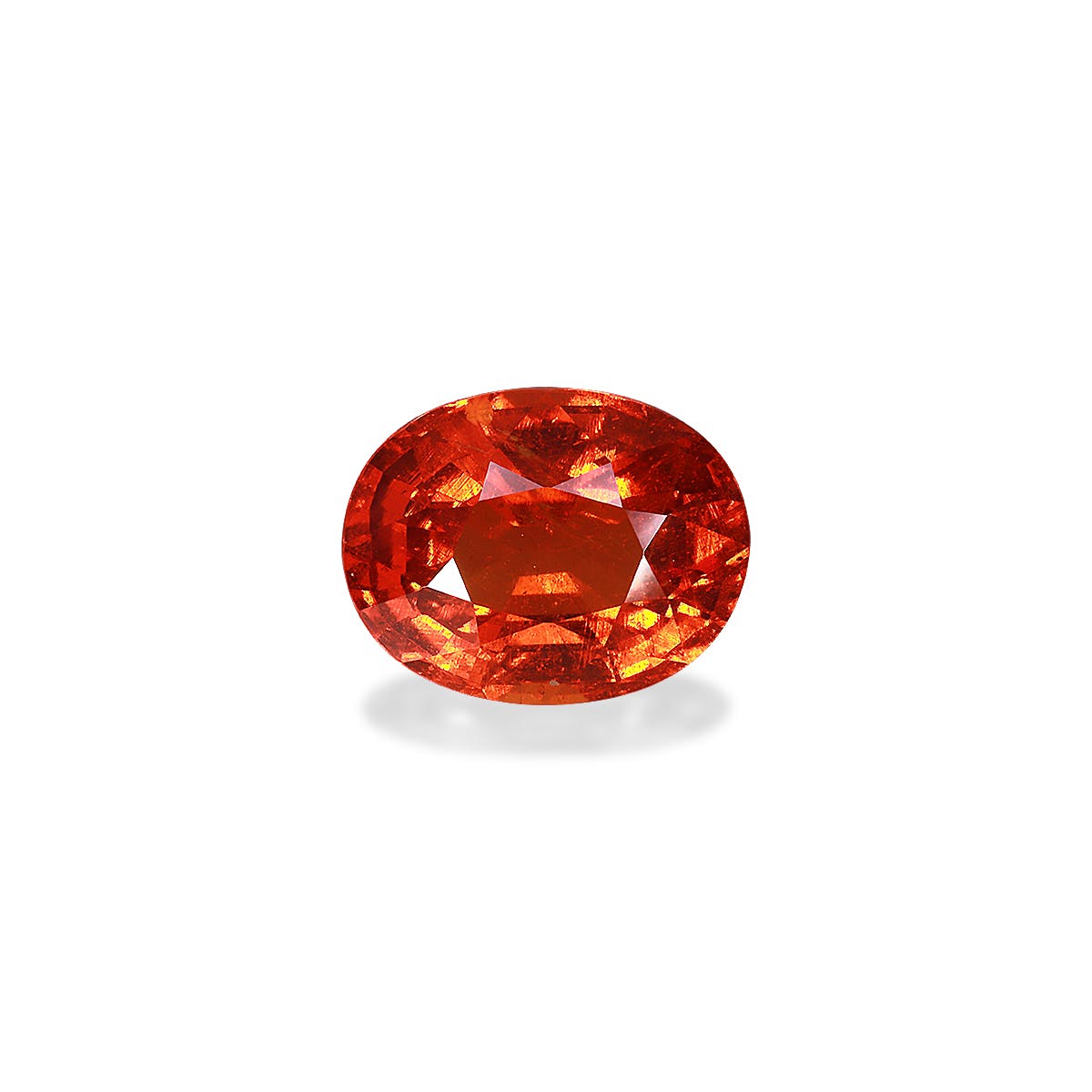 Spessartite Oval Fine Step Cut Mandarin Orange