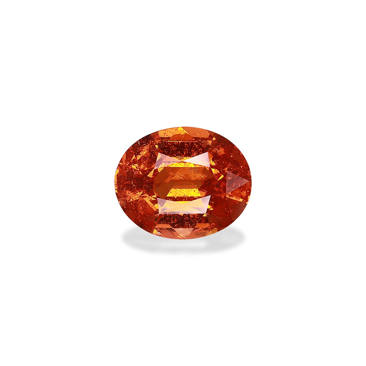 Spessartite Oval Fine Step Cut Mandarin Orange