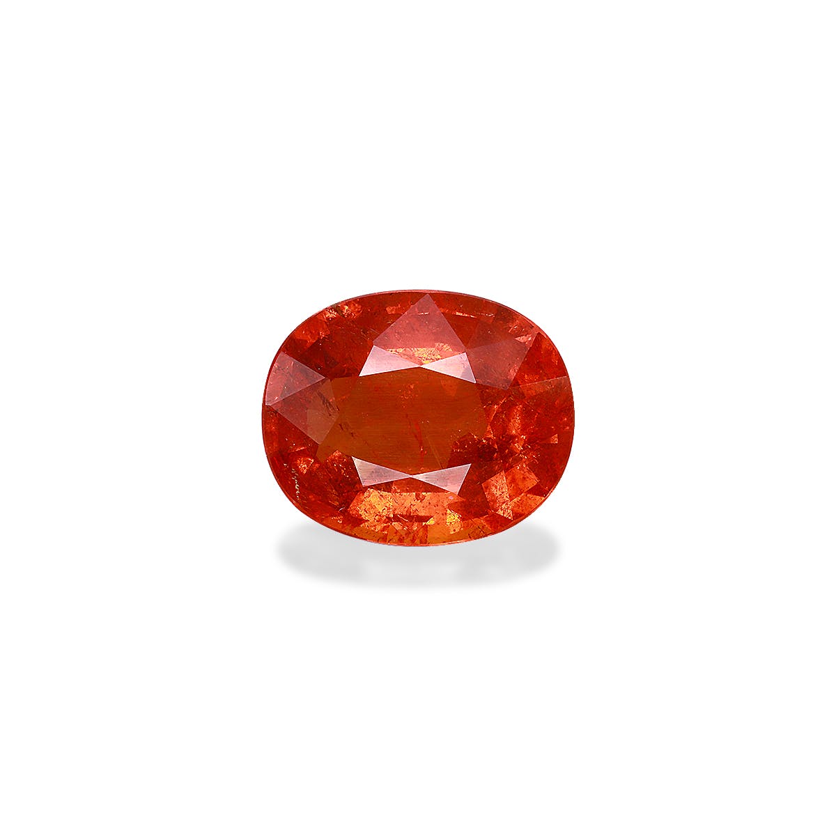 Spessartite Oval Fine Step Cut Mandarin Orange