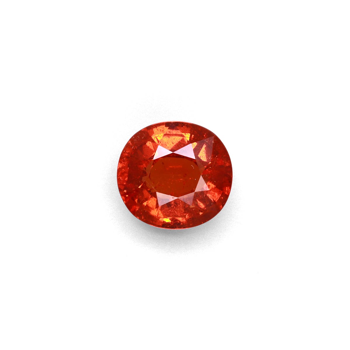 Spessartite Oval Fine Step Cut Mandarin Orange