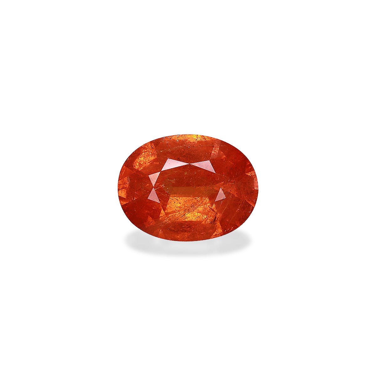 Spessartite Oval Fine Step Cut Mandarin Orange