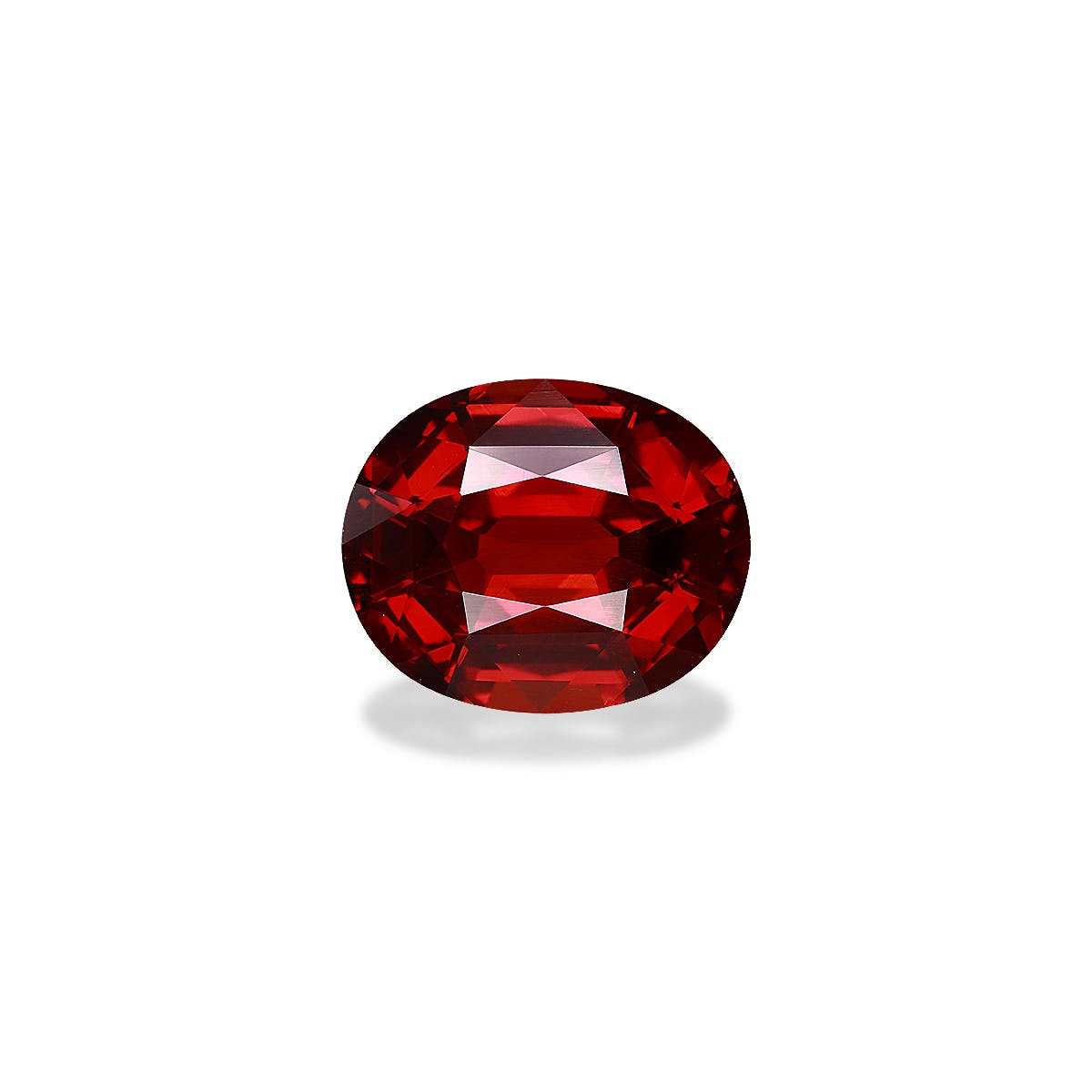 Spessartite Oval Fine Step Cut Scarlet Red