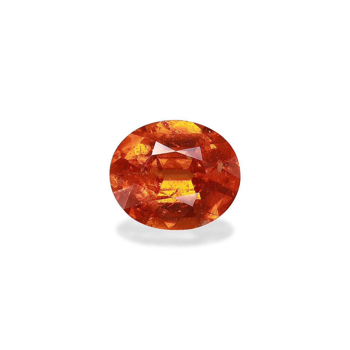 Spessartite Oval Fine Step Cut Mandarin Orange