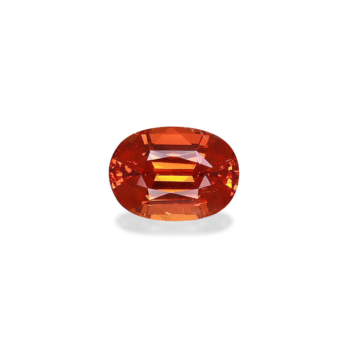 Spessartite Oval Fine Step Cut Mandarin Orange