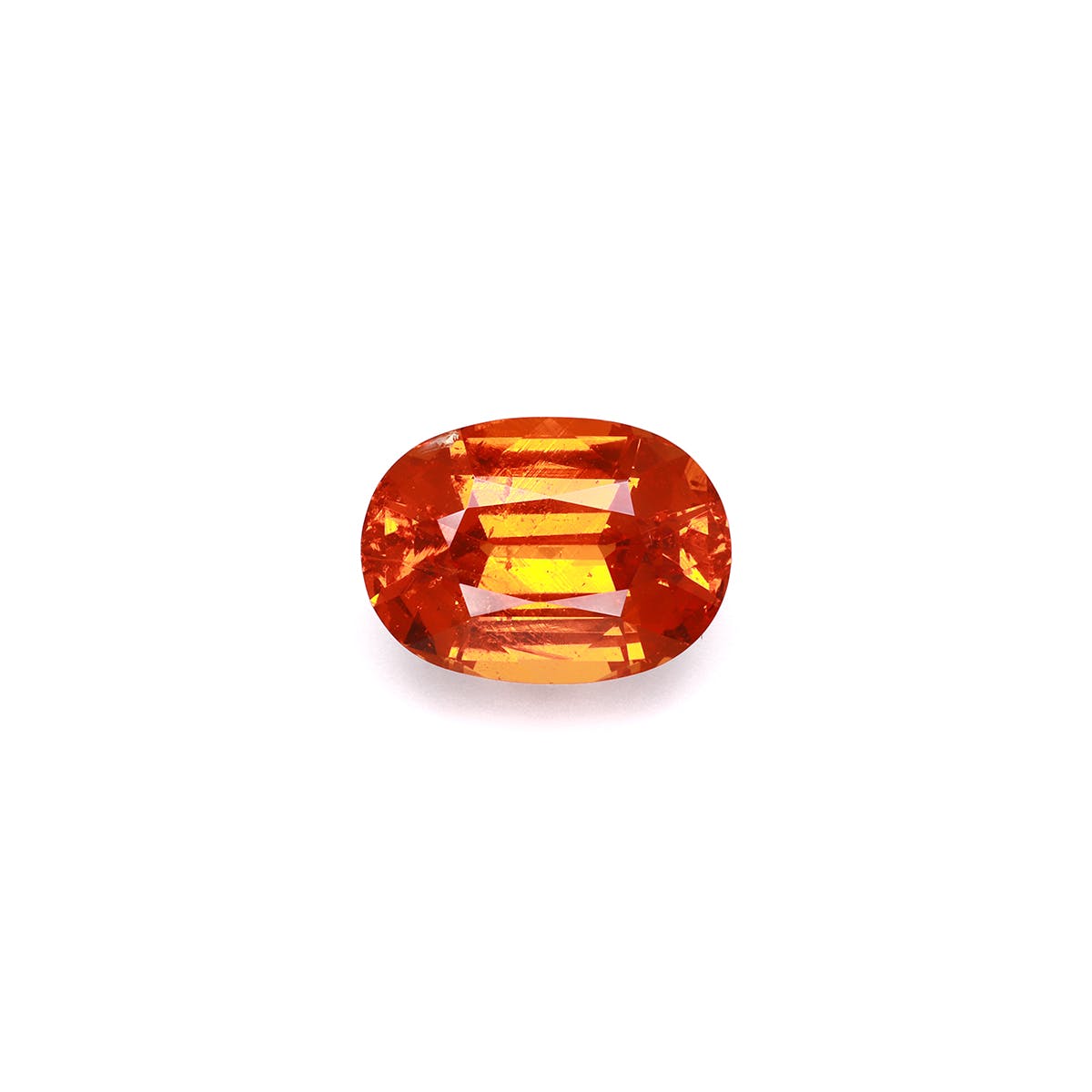 Spessartite Oval Fine Step Cut Orange