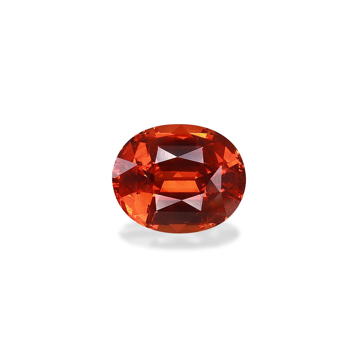 Spessartite Oval Fine Step Cut Orange