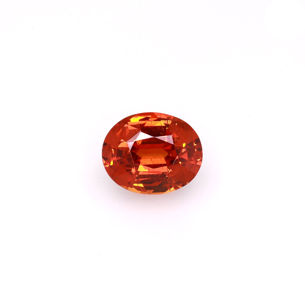 Spessartite Oval Fine Step Cut Orange