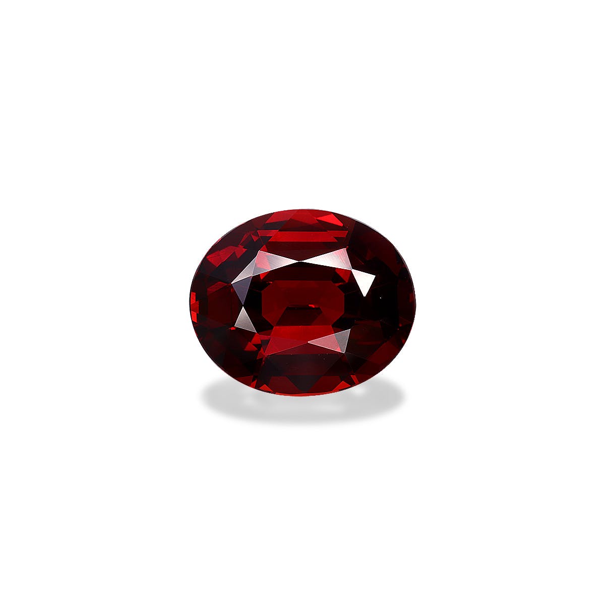 Spessartite Oval Fine Step Cut Blood Red