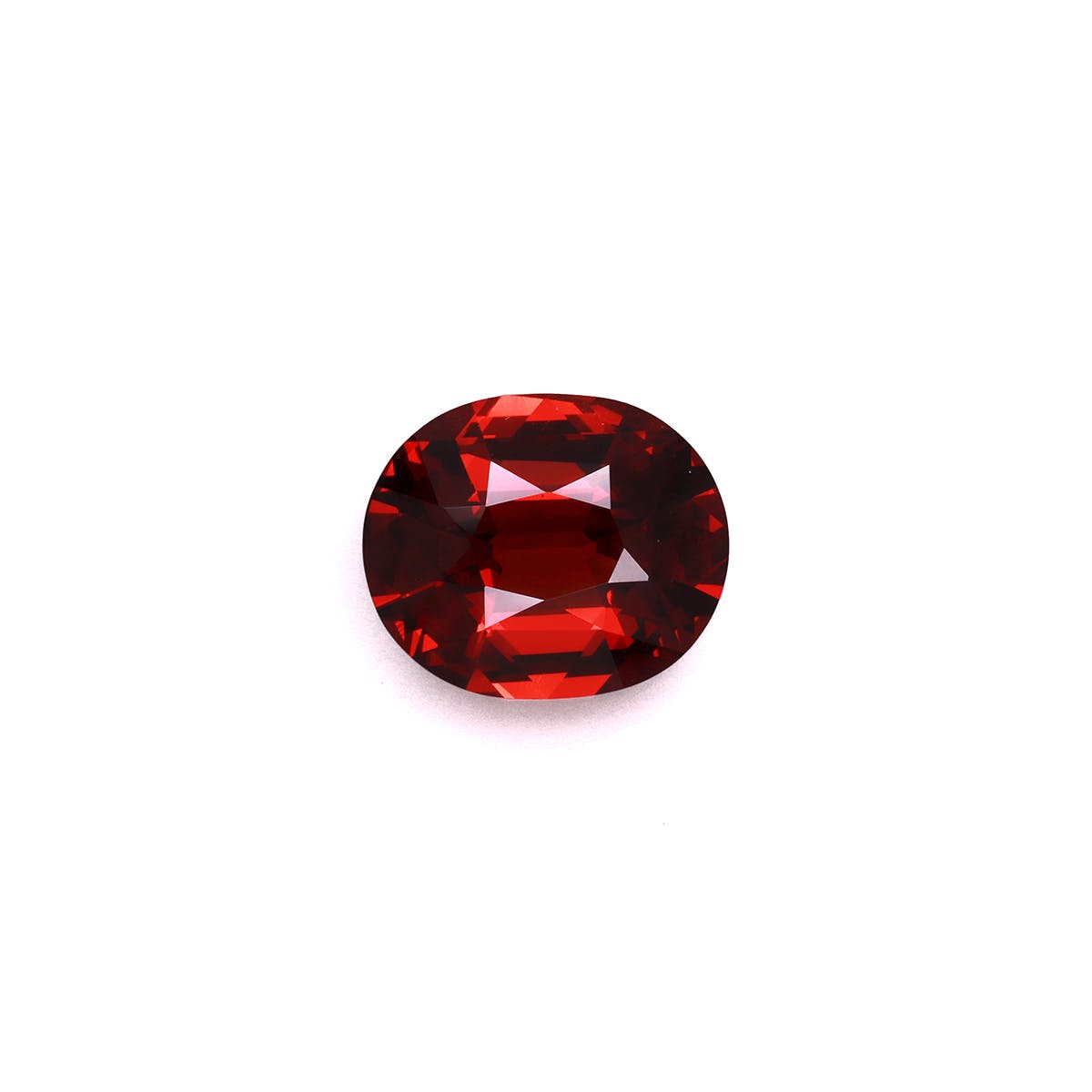 Spessartite Oval Fine Step Cut Red