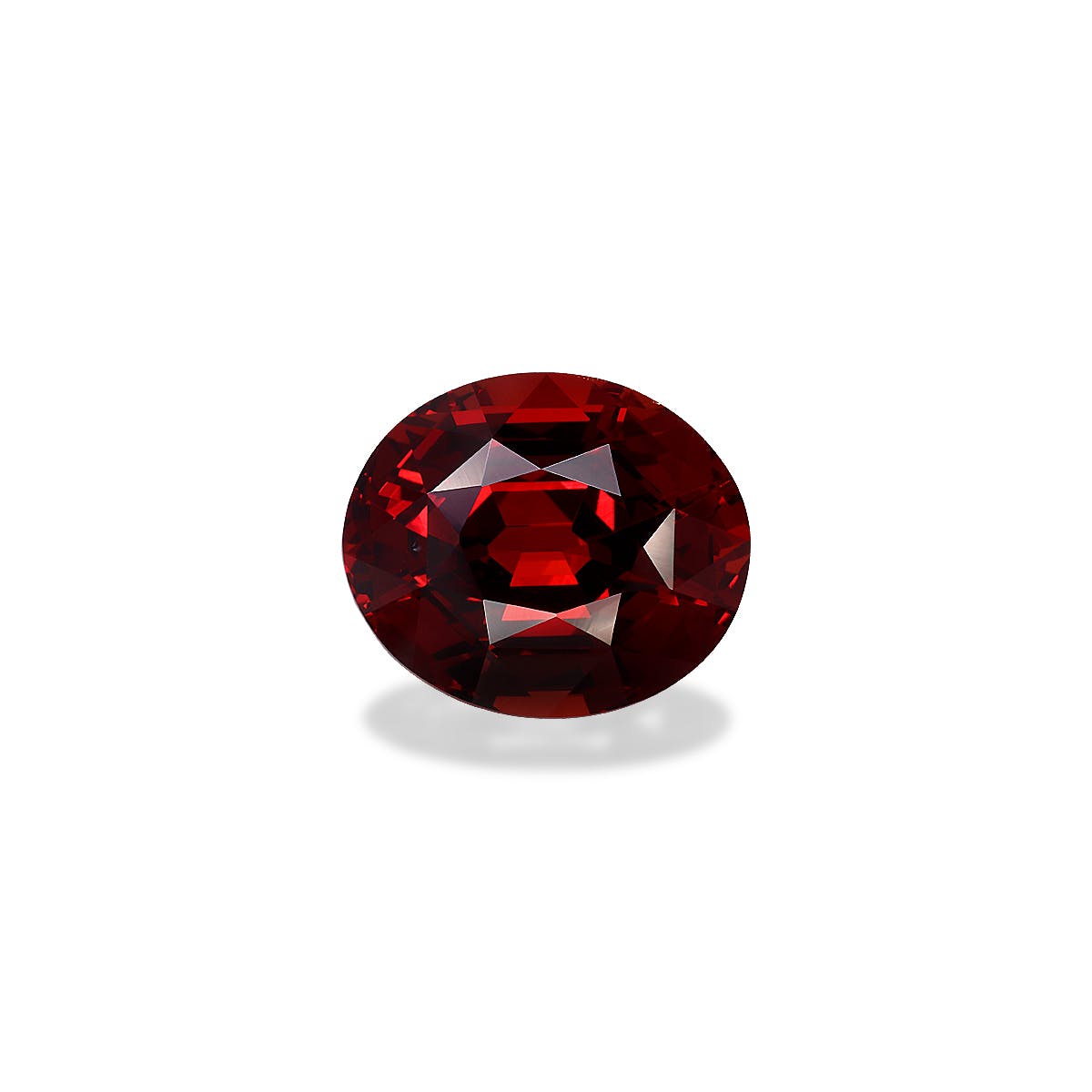 Spessartite Oval Fine Step Cut Red