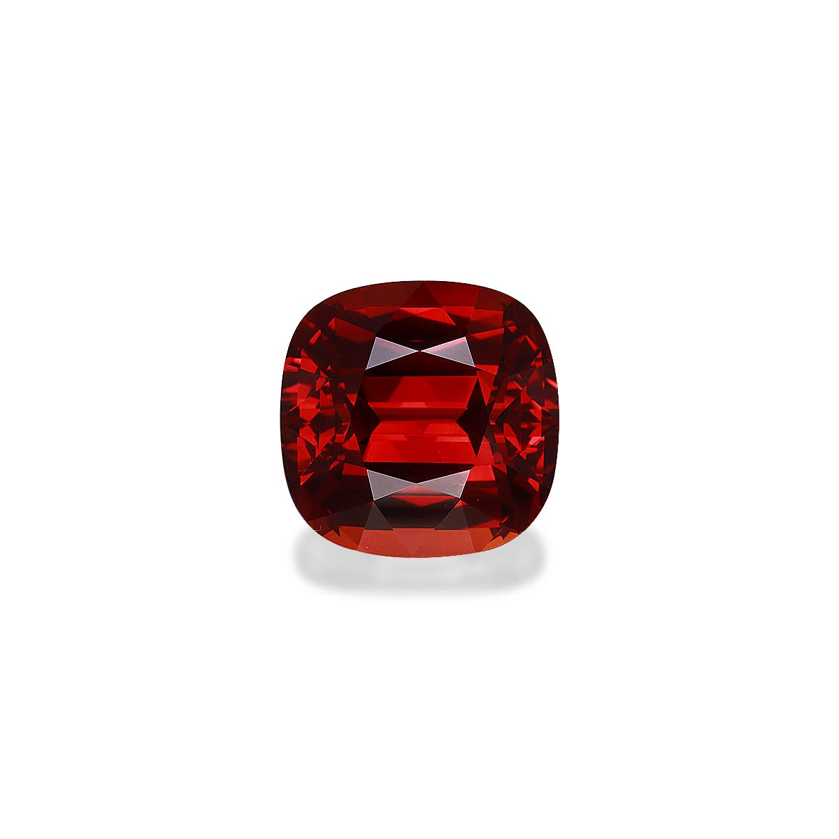 Spessartite Cushion Fine Step Cut Red