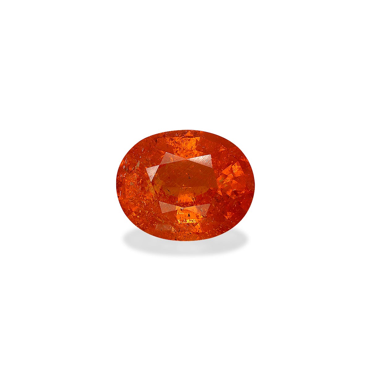 Spessartite Oval Fine Step Cut Fanta Orange