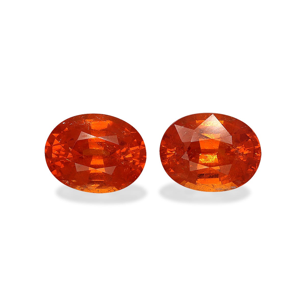 Spessartite Oval Fine Step Cut Mandarin Orange