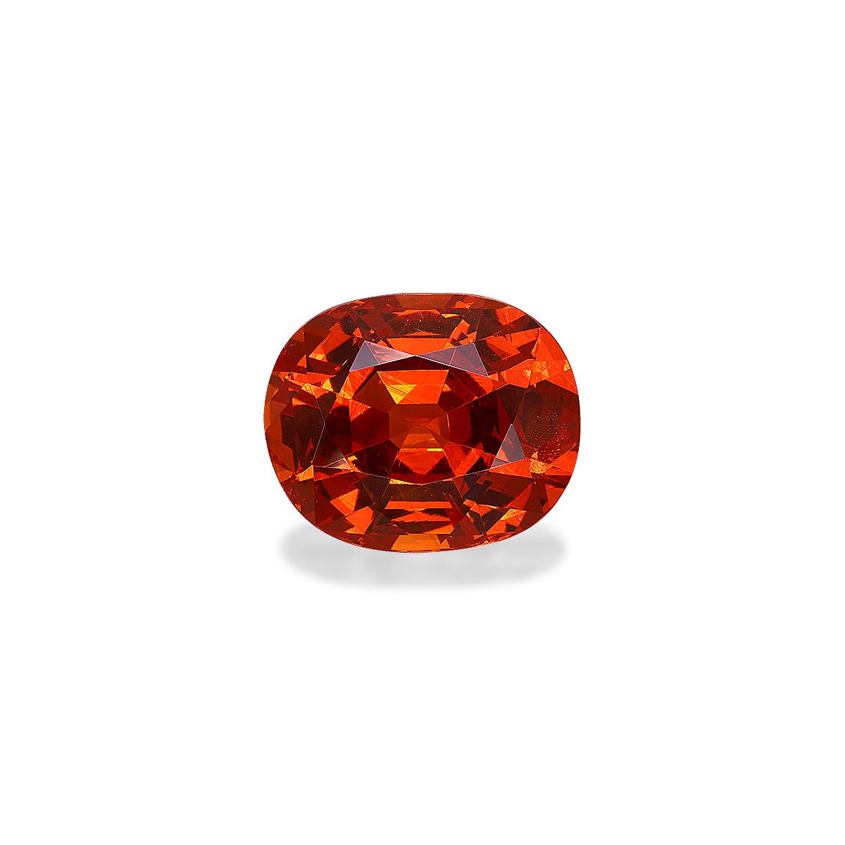 Spessartite Cushion Fine Step Cut Mandarin Orange