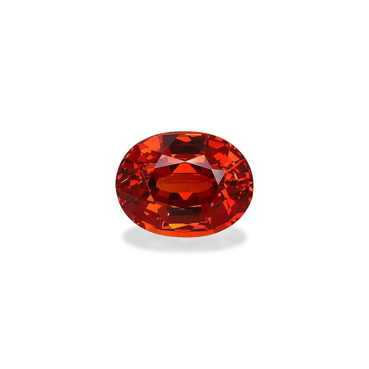 Spessartite Oval Fine Step Cut Fire Orange