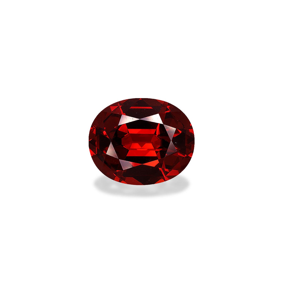 Spessartite Oval Fine Step Cut Red