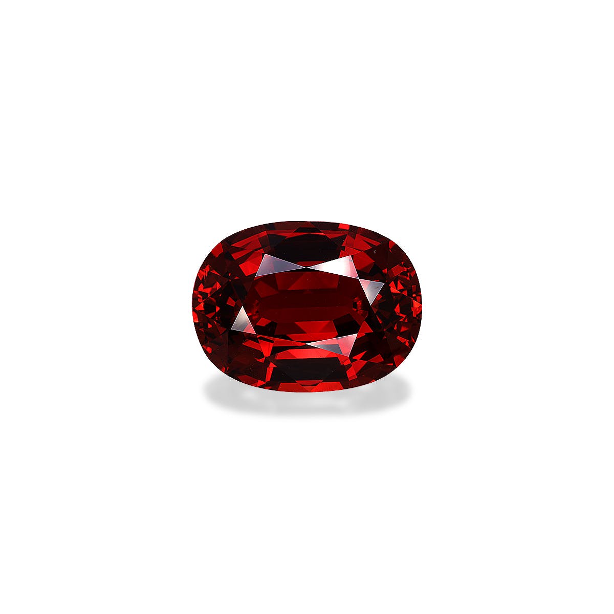 Spessartite Oval Fine Step Cut Crimson Red