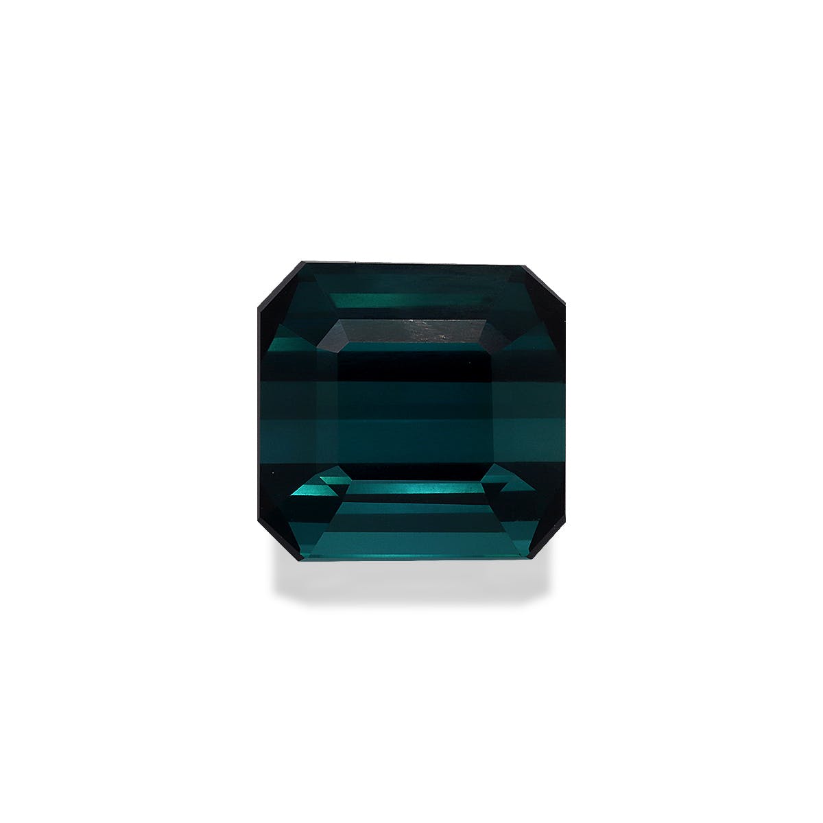 Blue Tourmaline Square Emerald Cut Blue