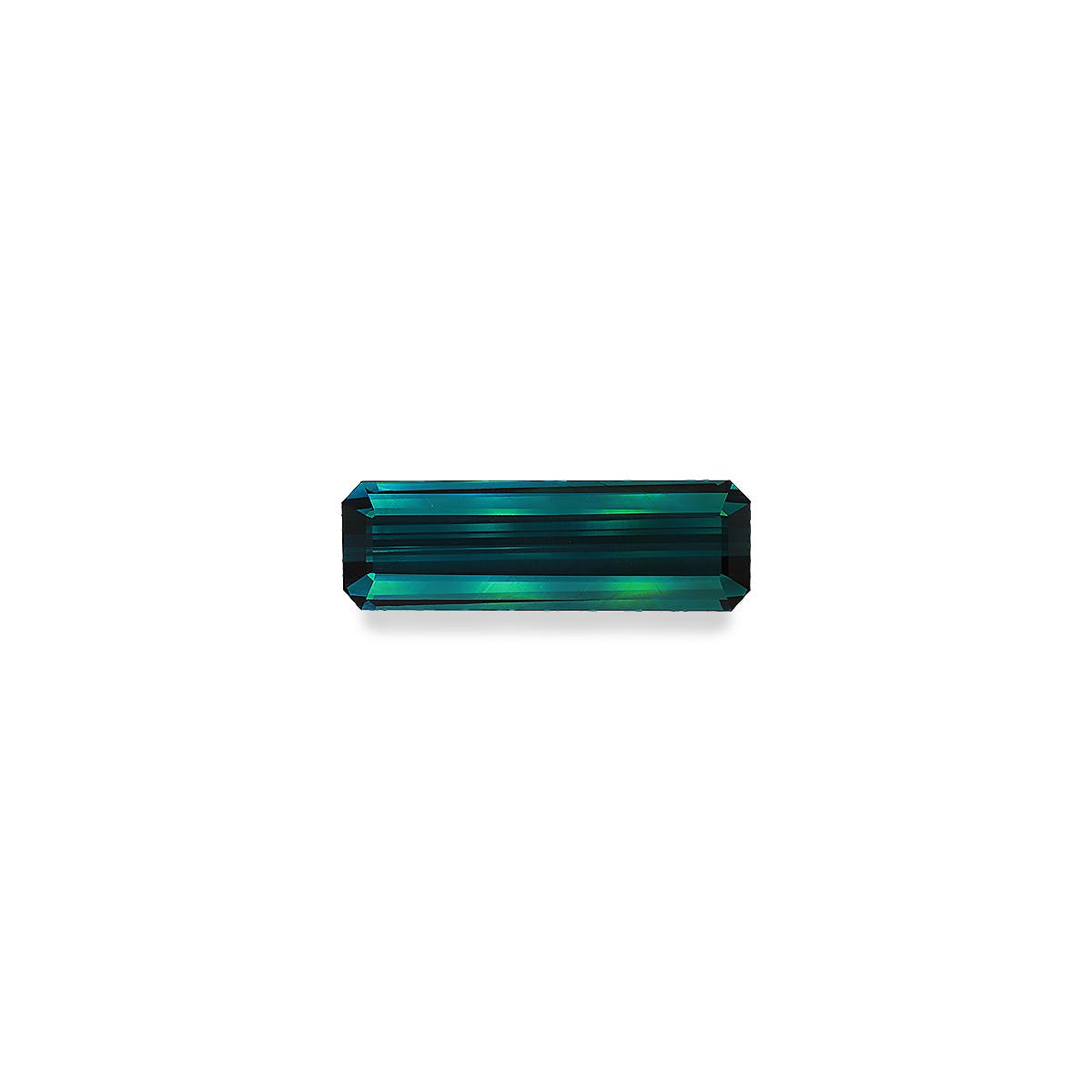 Blue Tourmaline Rectangular Emerald Cut Blue