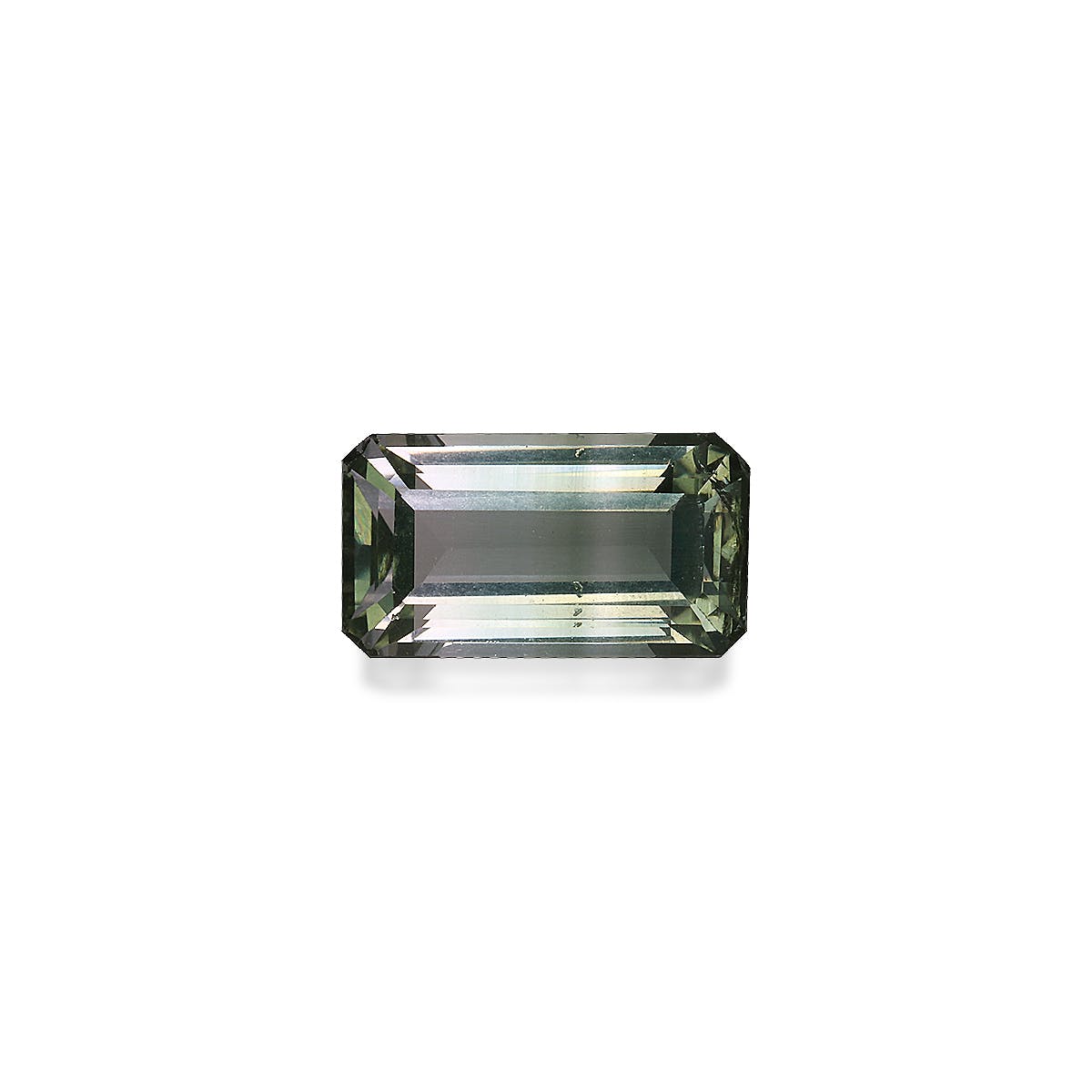 Grey Tourmaline Rectangular Emerald Cut Grey