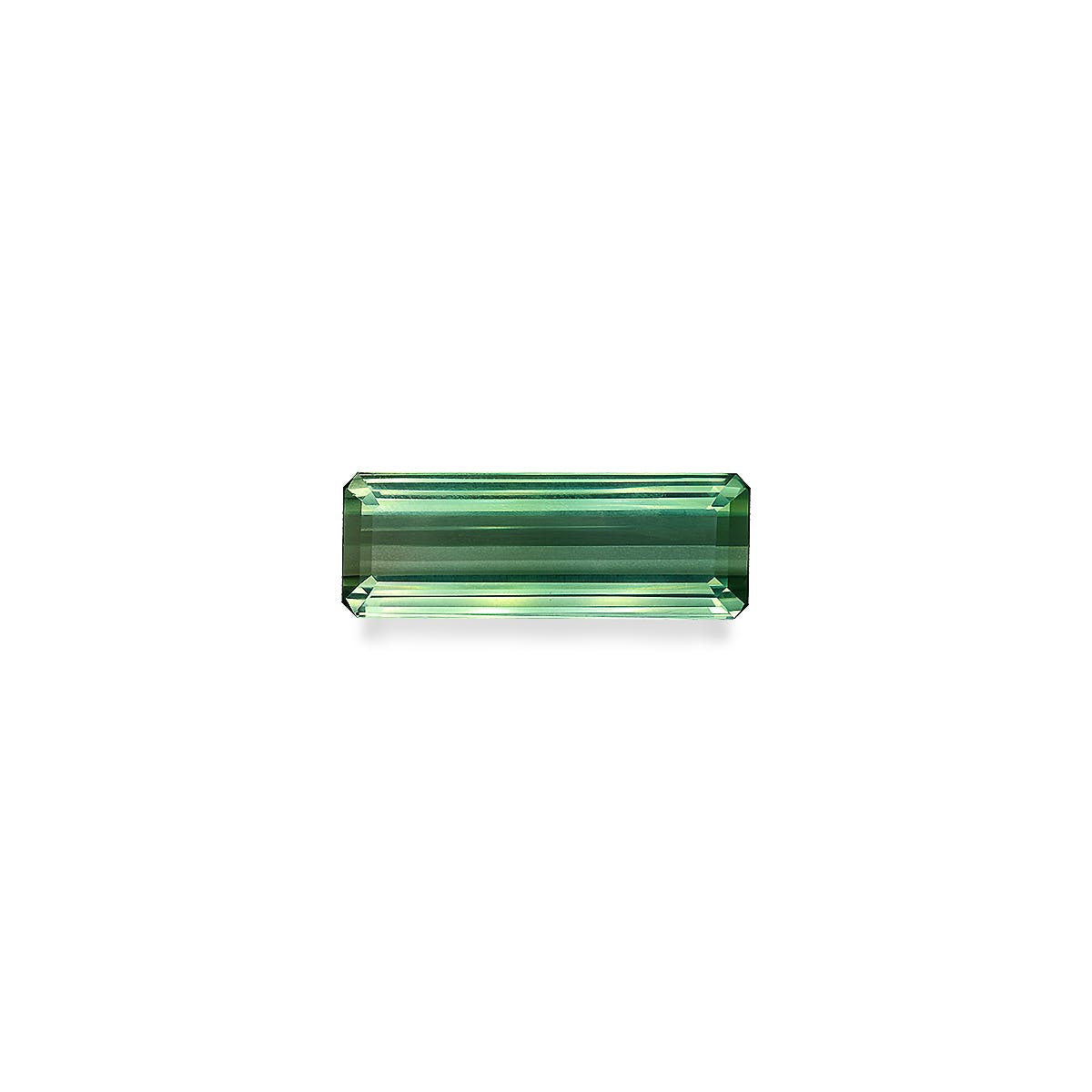 Green Tourmaline Rectangular Emerald Cut Green