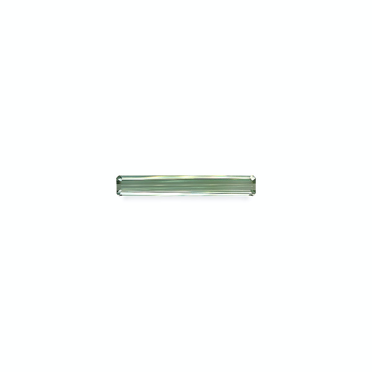 Green Tourmaline Rectangular Emerald Cut Green