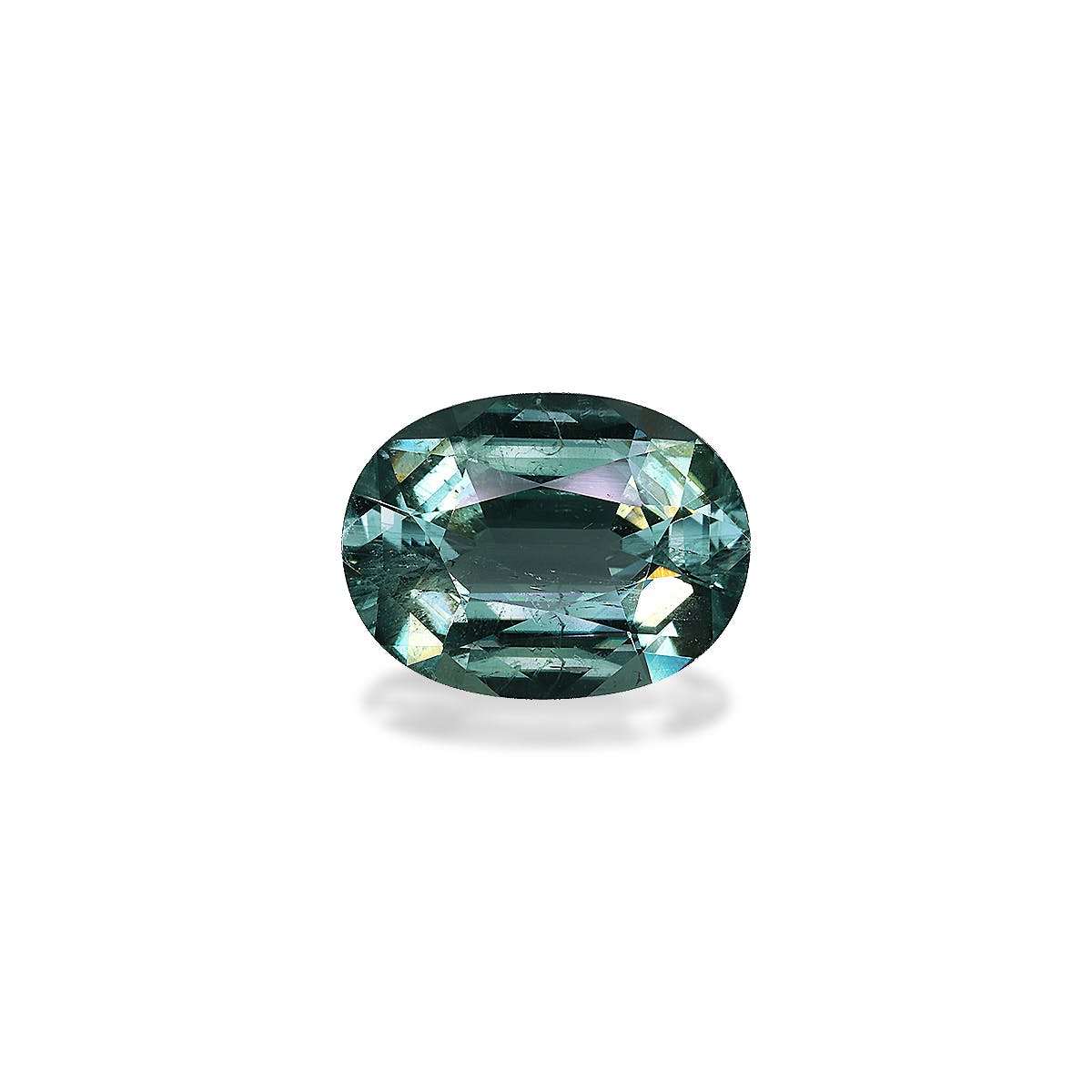 Blue Tourmaline Oval Fine Step Cut Ocean Blue