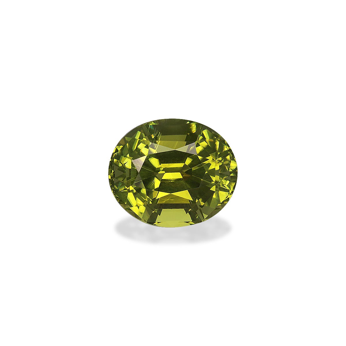 Green Tourmaline Oval Fine Step Cut Olive Green